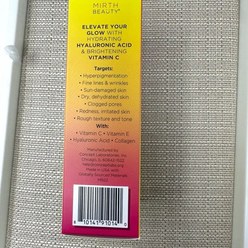 NEW Mirth Beauty Vitamin C Brightening  and Hydrating Daily Face Serum MSRP $42